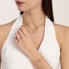 Kidult adjustable bracelet in gold-plated steel with heart 831216