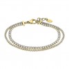 Lotus Style bracelet LS2574-2/2 gold steel double chain and zircons