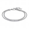 Pulsera Lotus Style LS2574-2/1 acero cadena doble y circonitas