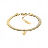 Pulsera Dorada Mujer Calvin Klein Layered 35000959 Acero Inoxidable Colgante Circular