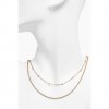 Collar Doble Dorado Mujer Calvin Klein Layered 35000950 Acero Inoxidable Cadena Bolas