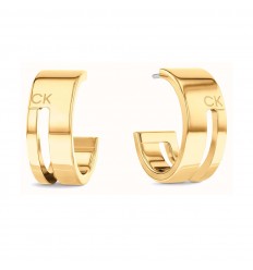 Calvin Klein Geometric Essentials 35000676 Gold Hoop Earrings