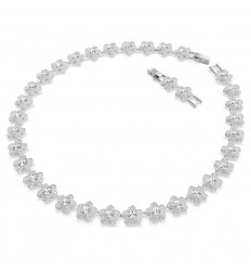 Collar Swarovski Ariana Grande 5749179 flores blanco rodio