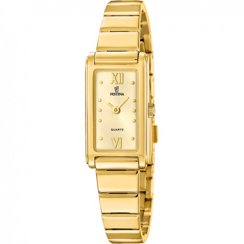 Festina F20768/2 Mademoiselle dourat rectangular 17mm 3 ATM dona