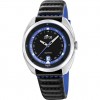 Lotus Pulse 19096/3 steel black leather quartz men’s watch 5 ATM