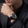 Lotus Pulse 19099/1 steel black leather quartz men’s watch 5 ATM
