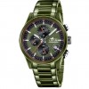 Reloj Lotus Pulse 19090/3 verde acero cronógrafo cuarzo hombre 5 ATM