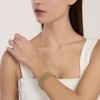 Kidult gold-plated steel cuff bracelet with mesh 831227