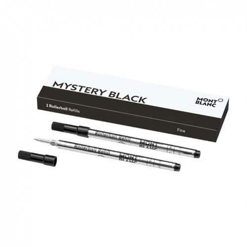 2 recanvis (M) per Rollerball Montblanc Mystery Black 128230