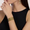 Pulsera acero dorada de Kidult con cadena de discos 831248