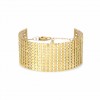Pulsera acero dorada de Kidult con cadena de discos 831248