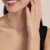 Pulsera acero inoxidable con perlas de concha de Kidult 831256