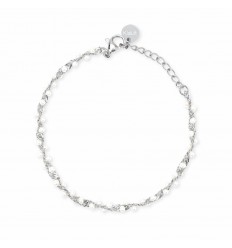 Stainless steel bracelet with shell pearls by Kidult 831256