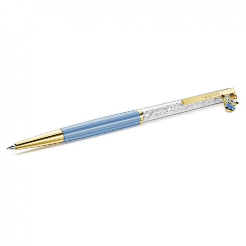 Swarovski Crystalline Minions blue ballpoint pen gold-tone plated 5744245