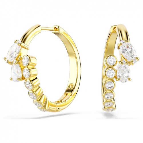 Arracades cércol Swarovski Mesmera tallas mixtes blanc to or 5761975