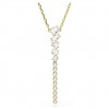 Collar Y Swarovski Mesmera 5747997 blanco dorado piedra Swarovski