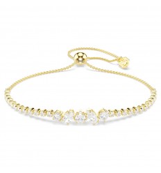 Pulsera Swarovski Mesmera 5747939 blanca dorada piedras Swarovski
