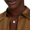 Sublima pendant Swarovski 5738246 round white stone rhodium finish