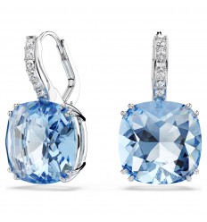 Arracades Millenia Swarovski 5756150 blau coixí bany de rodi