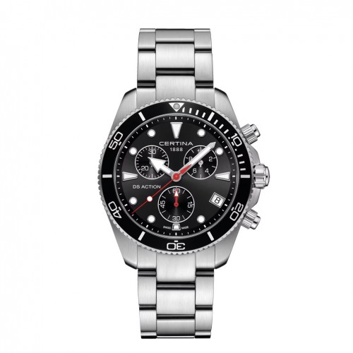 Certina DS Action Chrono C048.417.11.051.00 cuarzo acero negro