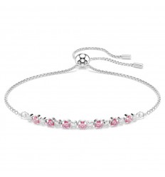 Matrix bracelet Swarovski 5763042 pink zirconia rhodium plated