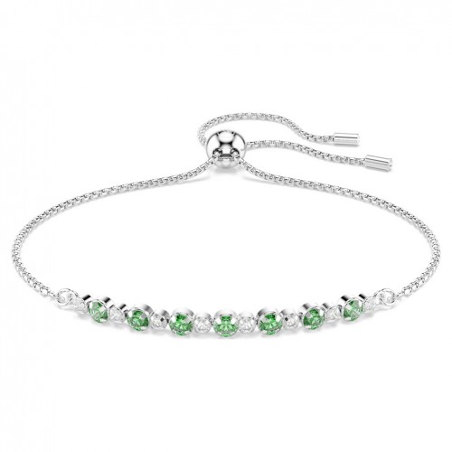 Matrix bracelet Swarovski 5758987 green zirconia rhodium plated
