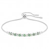 Matrix bracelet Swarovski 5758987 green zirconia rhodium plated