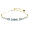 Pulsera Imber Swarovski 5757824 azul acabado en oro de 18 quilates