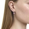 Chroma earrings Swarovski 5757814 pink heart rhodium plated
