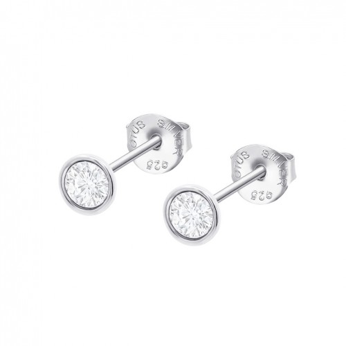 Lotus Silver Essential stud earrings with white zirconia LP2001-4/1