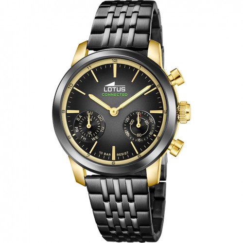 Reloj Lotus Connected 19095/2 híbrido negro acero smart 10 ATM