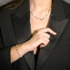 Lotus Style women necklace multicolored heart pendant LS2553-1/2