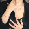 Lotus Style women necklace multicolored heart pendant LS2553-1/3