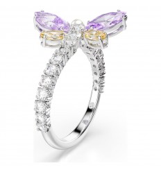 Anillo Ariana Grande x Swarovski tallas mixtas libélula multicolor rodio