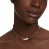 Colgante Vienna Swarovski 5756111 pluma blanca baño de rodio