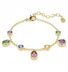 Pulsera Imber Swarovski tallas mixtas multicolor acabado en oro 5759809