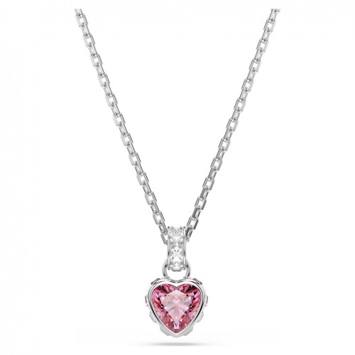 Colgante Chroma Swarovski tallas mixtas corazón baño rodio 5757789