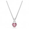 Colgante Chroma Swarovski tallas mixtas corazón baño rodio 5757789