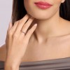 Mabina 523470 solitaire ring 925 silver lab-grown diamond 0.06 ct