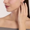 Anell Mabina 523521 mitja vereta plata 925 diamants de laboratori 0,018 ct