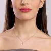 Mabina 553800 cross pendant 925 silver laboratory diamonds 0.027 ct