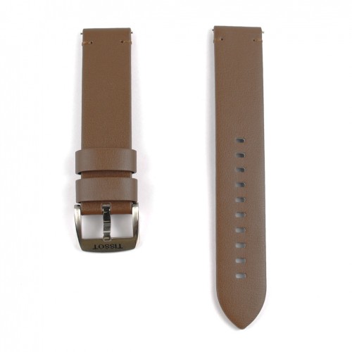 Tissot brown leather strap 20mm with steel buckle T852048215