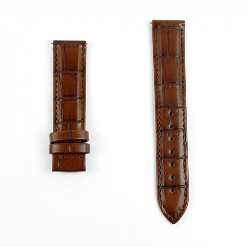 Brown leather 19mm strap for Tissot Le Locle automatic watches T610047476