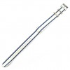 Tissot silver and blue striped NATO 19mm strap T604036886