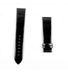 Tissot Bellflower glossy black leather XL 18mm strap T610014624