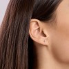 Pendientes Mabina 563909 punto de luz diamantes lab-grown 0,18 ct