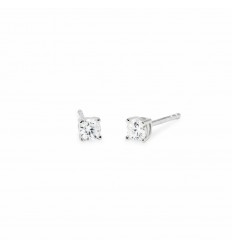 Mabina 563909 laboratory diamond point of light stud earrings 0.18 ct