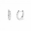 Mabina 563993 hoop earrings laboratory diamonds 0.025 ct 925 silver