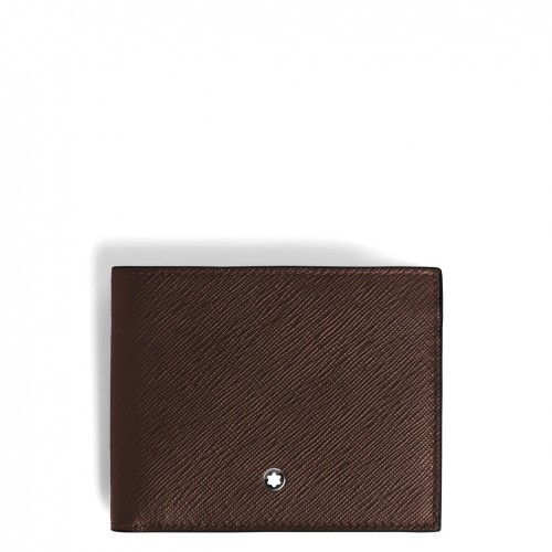 Montblanc Sartorial leather 6-Card wallet ebony color 223009