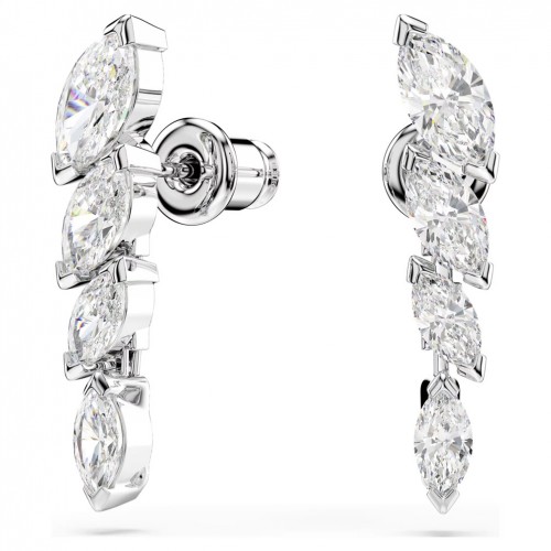 Pendientes Swarovski Mesmera talla marquesa blancos baño rodio 5748007
